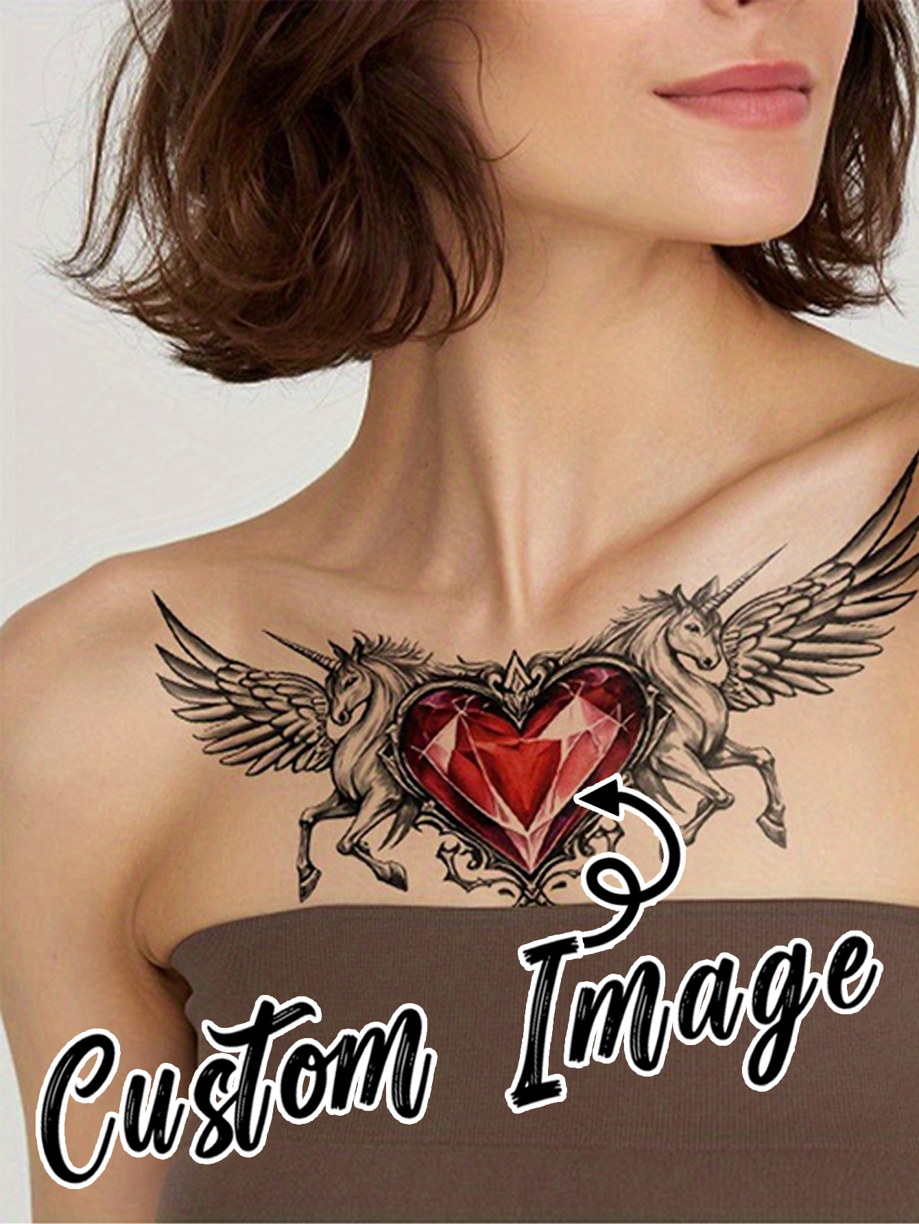 Chest and Back Tattoo Stickers